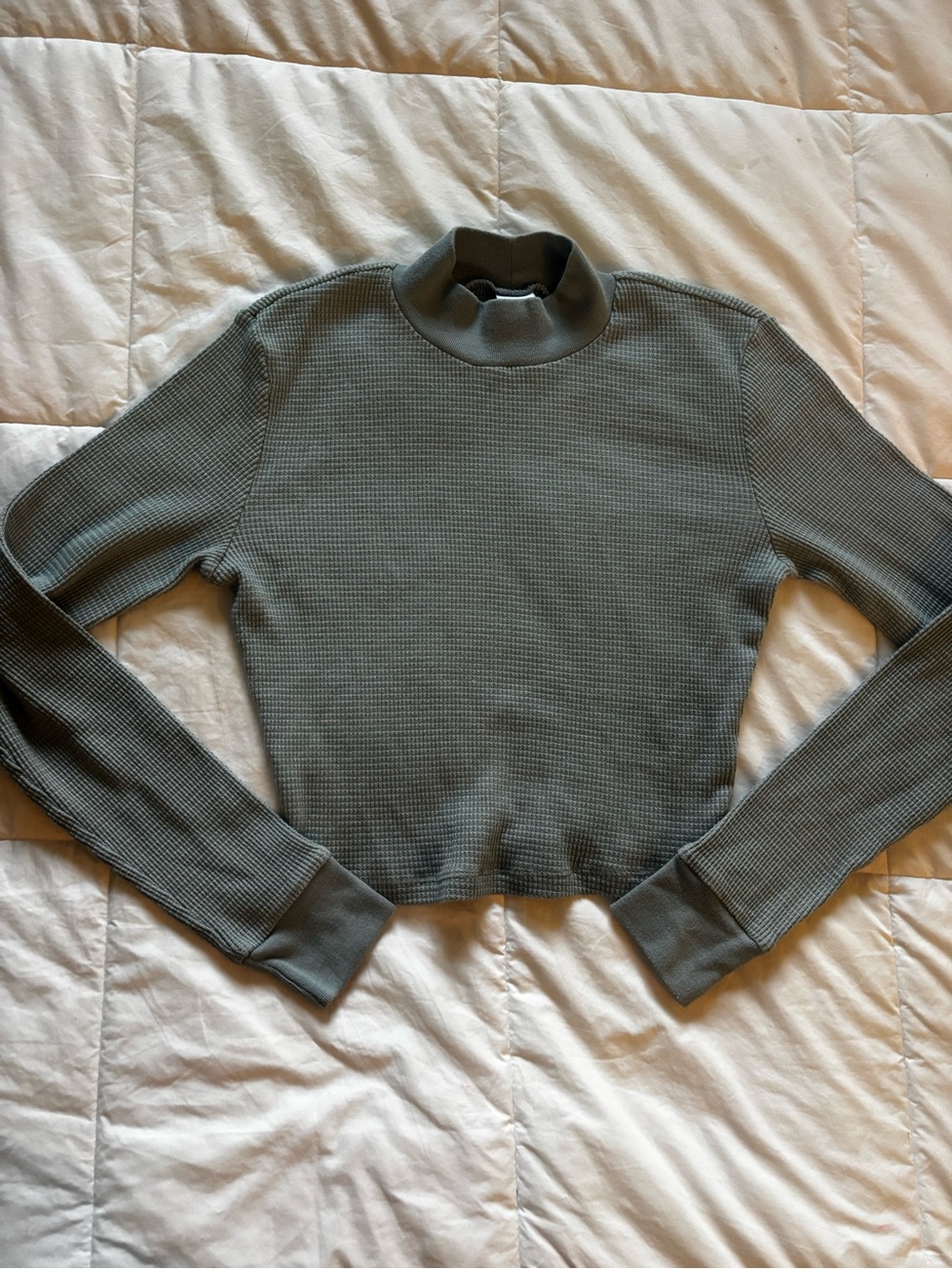 TNA Mock neck crop top